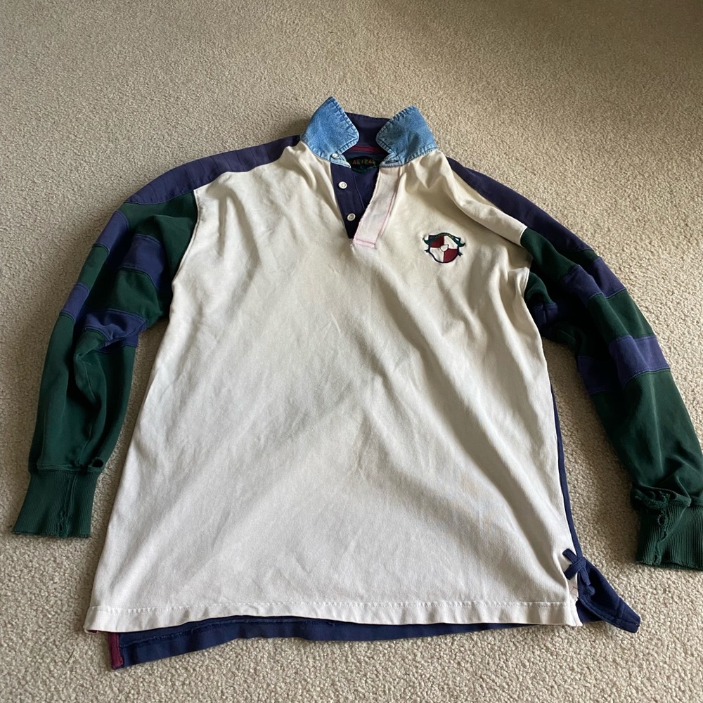 Vintage button up pull over